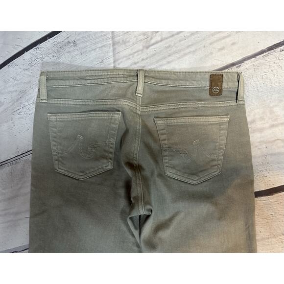 AG Adriano Goldschmied Light Gray Crop Jeans Size 29 Low Rise Slim Fit - Picture 4 of 7